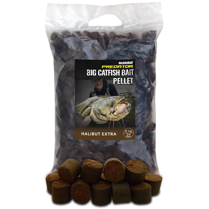 Pelete, Haldorado, Catfish Bait Pellet, 24 mm, 5Kg, Halibut Extra