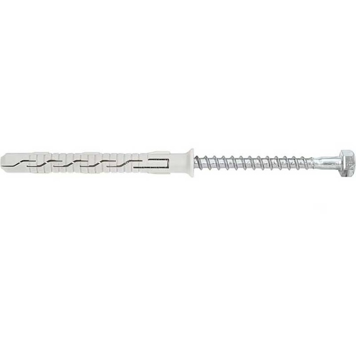 Дълъг найлонов дюбел с винт, Wkret, Kpr-Fast-K - шестостен 10 X 100 mm (50 бр.)-409816