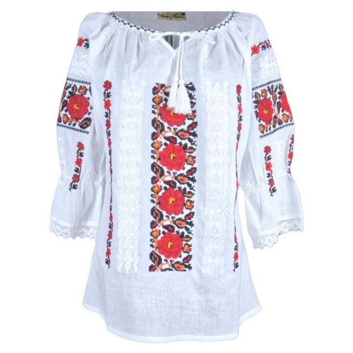 Ie dama CP46 alb/rosu, marimea 3XL