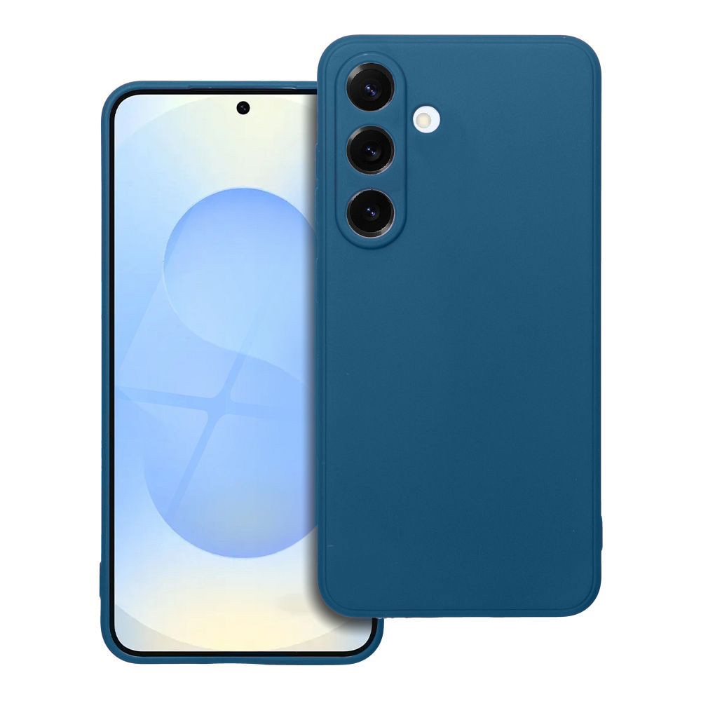 Carcasa din silicon compatibila cu Samsung Galaxy S25 5G, husa de telefon, capac spate, mata, albastra, carcasa mata