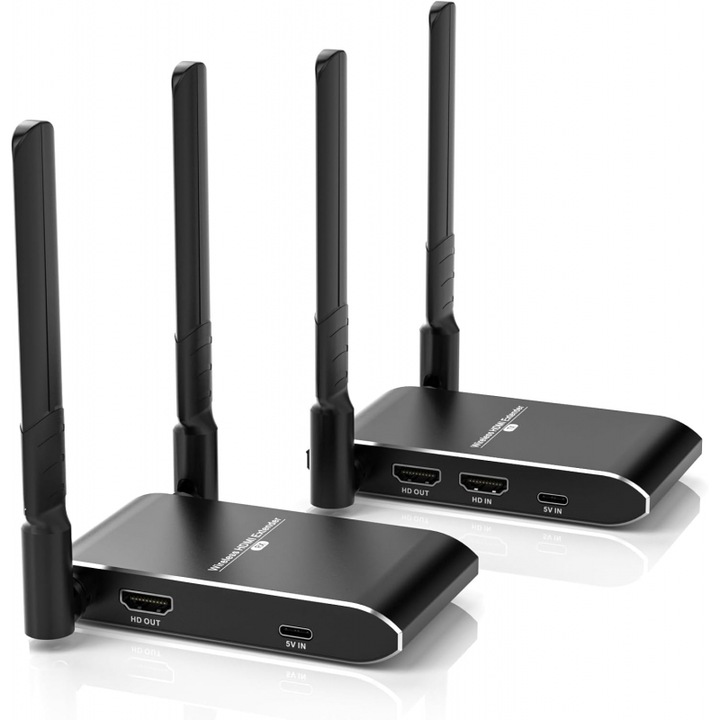 HDMI предавател и приемник 150m, безжичен, HDMI удължител 4K30Hz