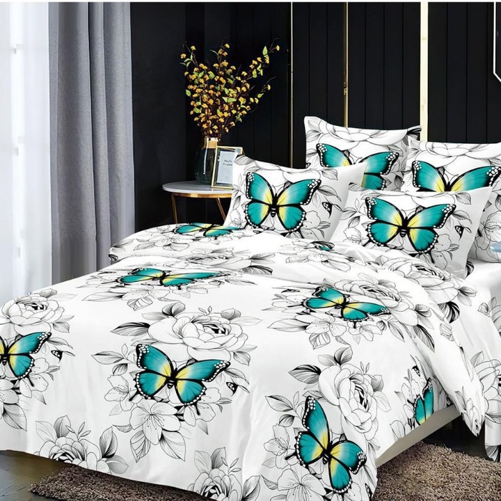 Двоен комплект спално бельо фино Есана 6 части