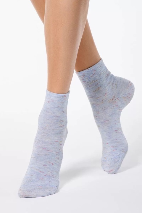 Sosete dama din vascoza, Conte Elegant Comfort 000 (melange), Violet pal