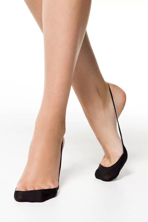 Talpici dama subtiri ”invizibili” din poliamida, Esli IS008 - Negru, 36-39 (23-25)