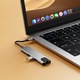 TECH-PROTECT HB02 6-в-1 алуминиев HUB адаптер, USB-C - 1x USB 3.0, 1x USB 2.0, 1x HDMI, 1x RJ45, 1x USB-C 100W, 1x USB-C, сив