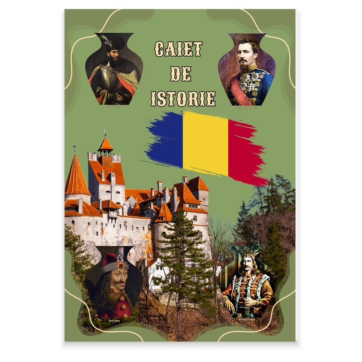 Caiet Studentesc de istorie, 64 pagini, A4, studentesc, hartie 80g/mp, Anaisha book