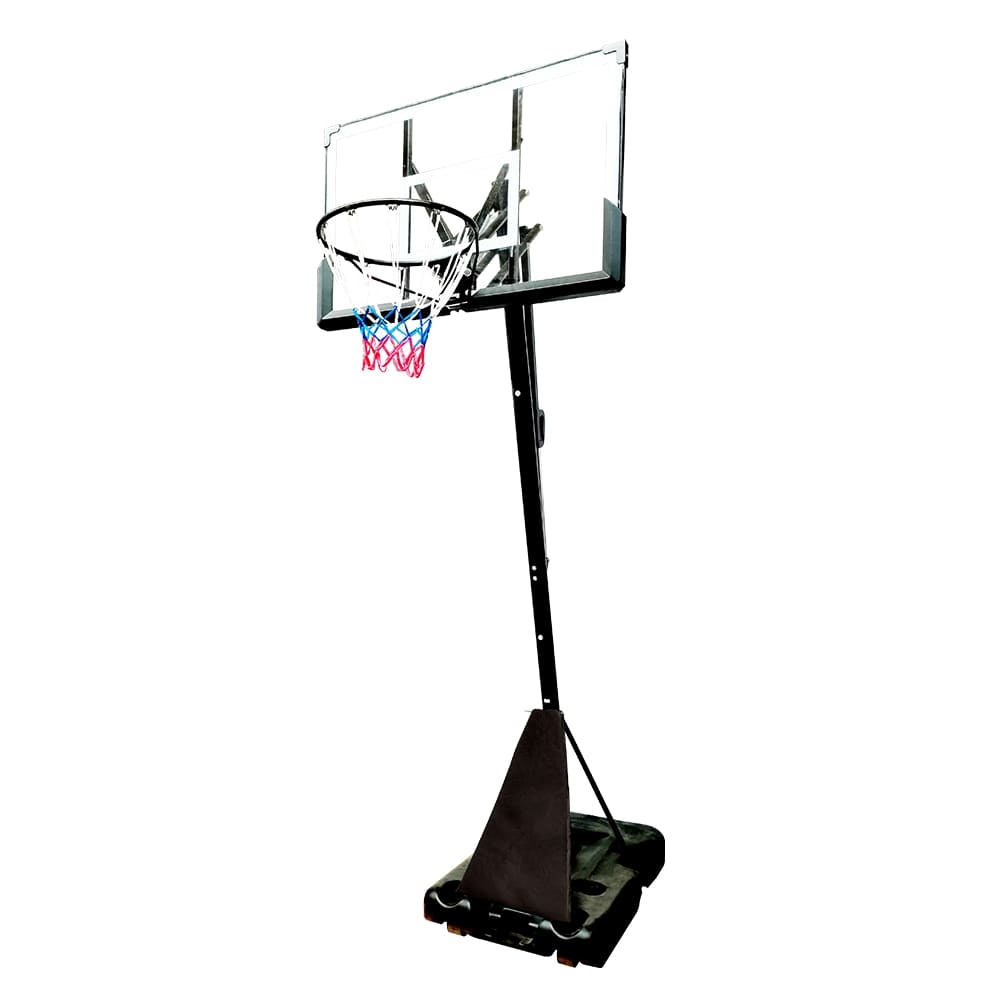 Panou de baschet Action One Mobil Streetball, cu sistem rebound, inaltime reglabila 245-305 cm, panou 120x80 cm