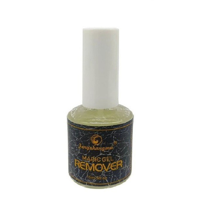 Magic Gel Remover Solution, за премахване на гел или полу-перманентен лак за нокти, FSM, 15 ml