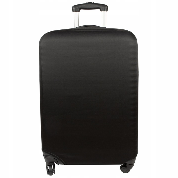 Husa de protectie pentru valiza, elastica, ajustabila, negru, dimensiune L, Sillar