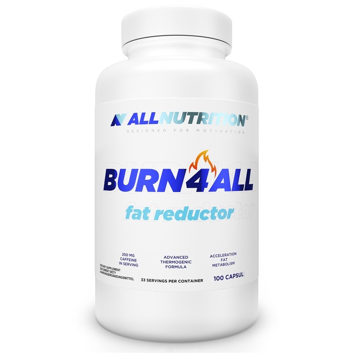 Allnutrition Burn4All - Fat Reductor - Arzator de grasimi 100 de capsule