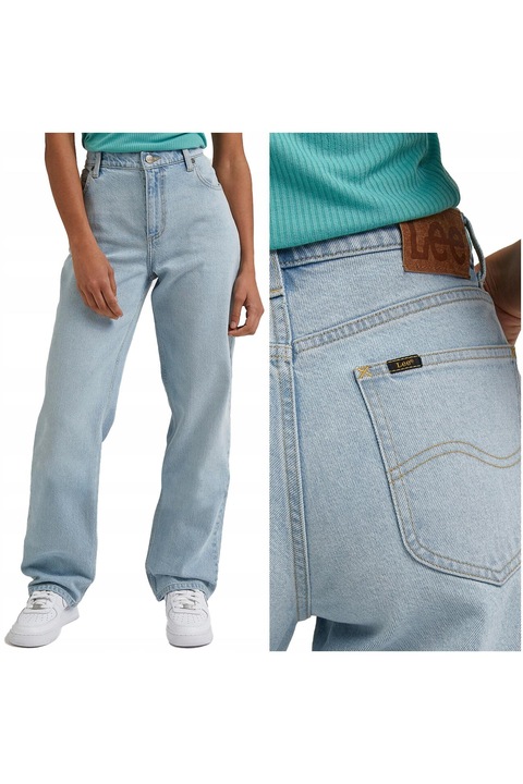 Blugi Dama, Lee, Jane, W27-L31, 100% Bumbac, Fermoar, Lungi, 5 Buzunare, High-Quality, Albastru