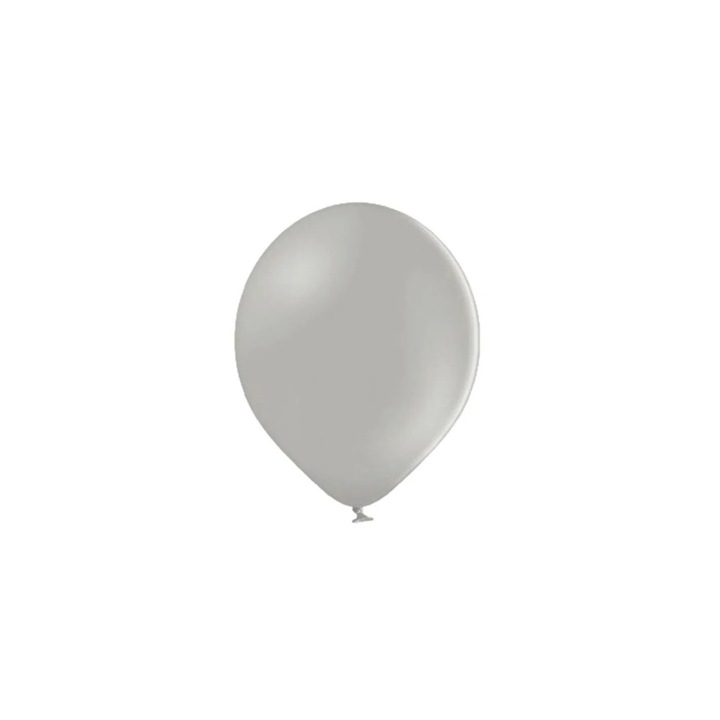 Set 100 baloane latex gri 13 cm