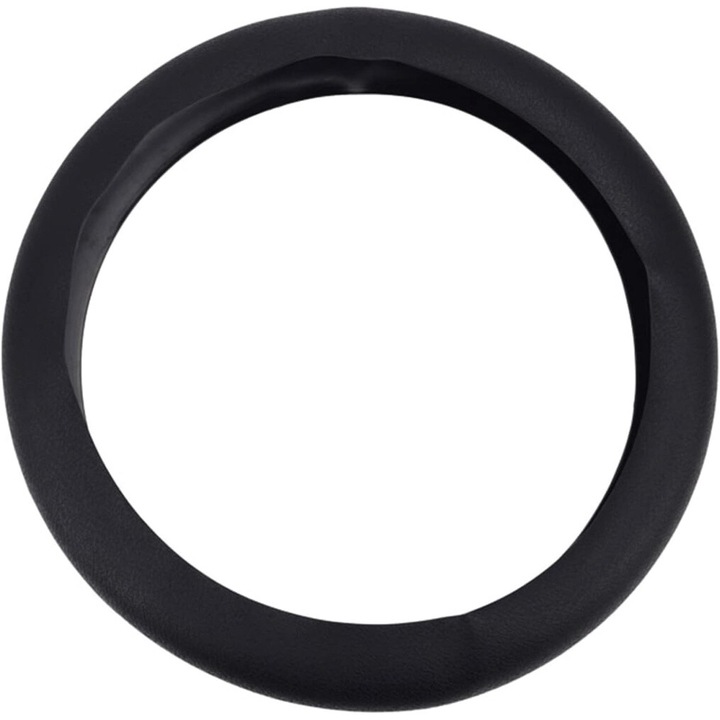 Husa Volan Universala din Silicon Aderenta, Anti-alunecare, Diametru 33 - 40 cm, Negru, eZMART