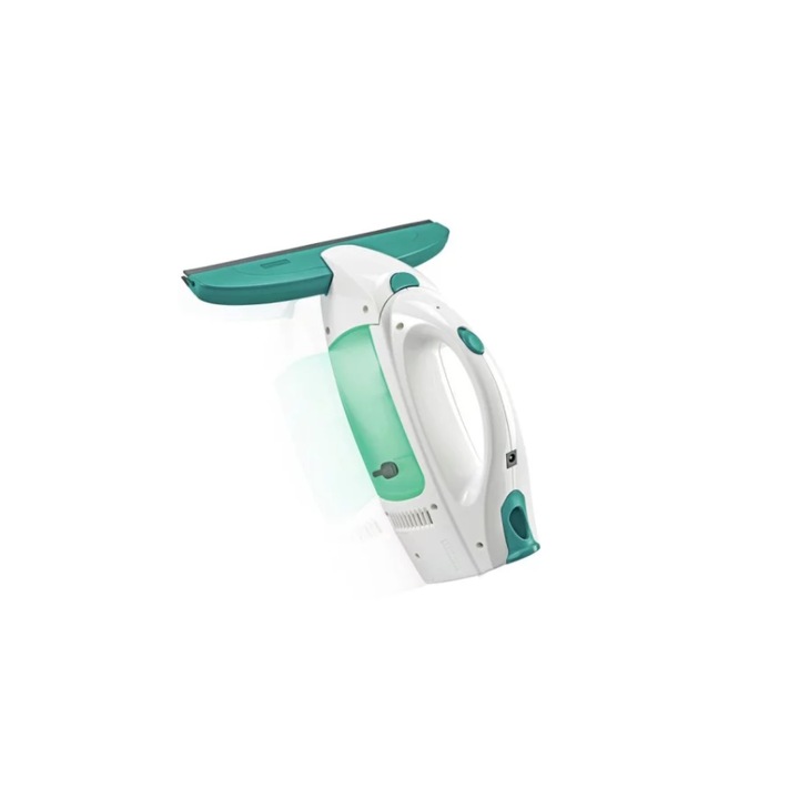 Racletă geamuri Leifheit cu acumulator, verde, rezervoar detasabil, 110m2