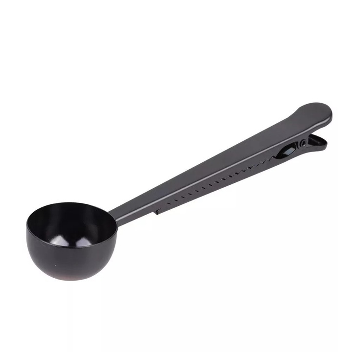 Shopiens® пластмасова мерителна лъжица за кафе с щипки, 18 х 4 см