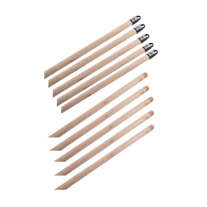 Clino lakkozott fa fogantyú 120cm 5 db-os kiszerelés
