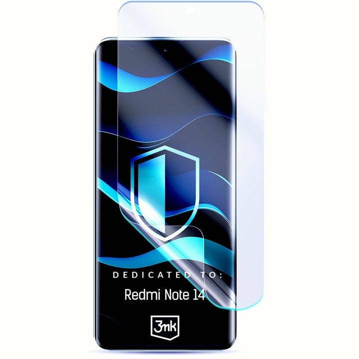 Sticla 3mk Flexible Glass pentru Xiaomi Redmi Note 14 4G, transparenta