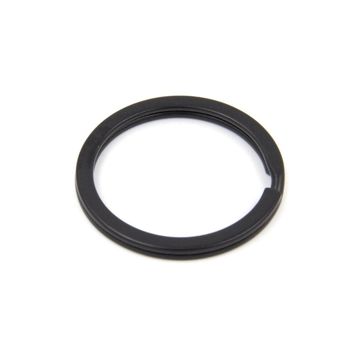 Kacperek kulcstartó készlet, 100 db, 23mm, matt fekete, spirális