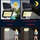 Lampa solara LED cu senzor de miscare, telecomanda, panou ajustabil, cablu de 5 metri, 120 LED, lumina rece, rezistenta la apa IP65, incarcare solara rapida, autonomie extinsa, ideala pentru curte, gradina, terasa, garaj, alei si spatii exterioare, 30W
