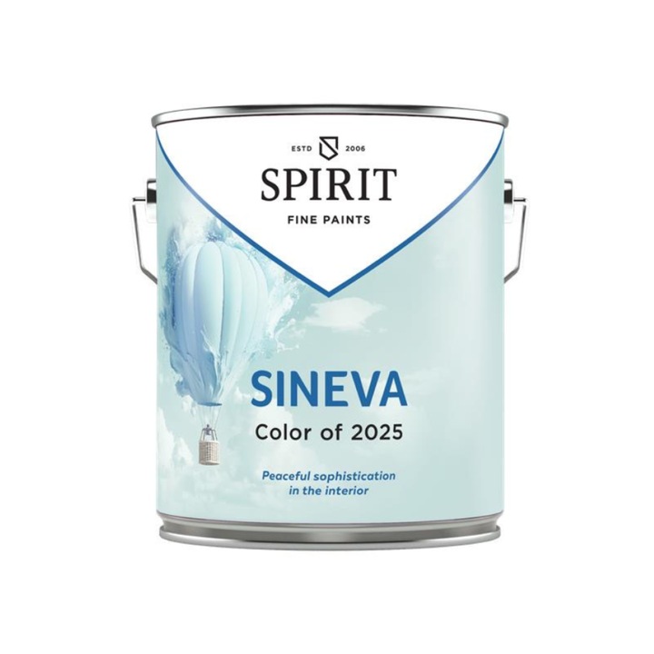 Vopsea de interior Spirit Sineva, pe baza de apa, 2,5L, albastru deschis