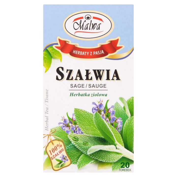 Ceai de plante Malwa cu salvie 20 g (20 x 1 g)