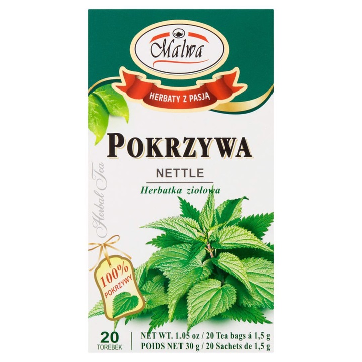 Ceai de plante Malwa cu urzica 30 g (20 x 1,5 g)