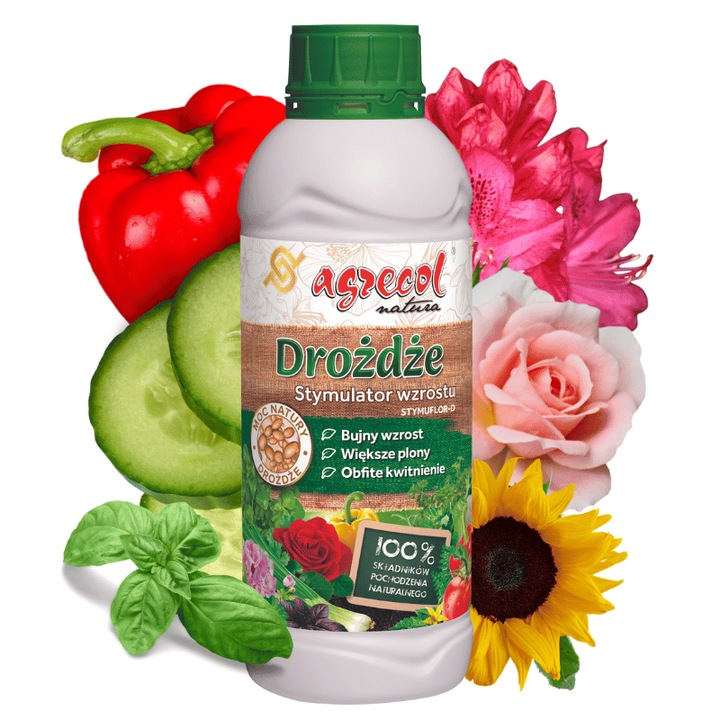 Натурален тор Дрожди Stymuflor-D, стимулатор на растежа на растенията, 1л