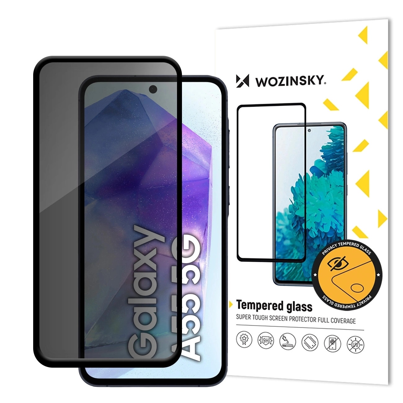 Folie sticla WOZINSKY Privacy compatibila cu Samsung Galaxy A36 / A56 5G Black