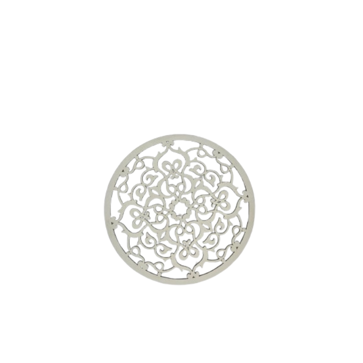 Decoratiune mandala 4, 400x400 mm, alb