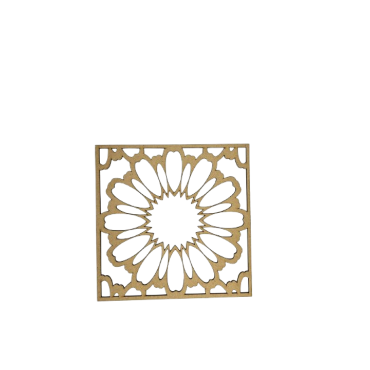 Decoratiune mandala 6, 400x400 mm, natur