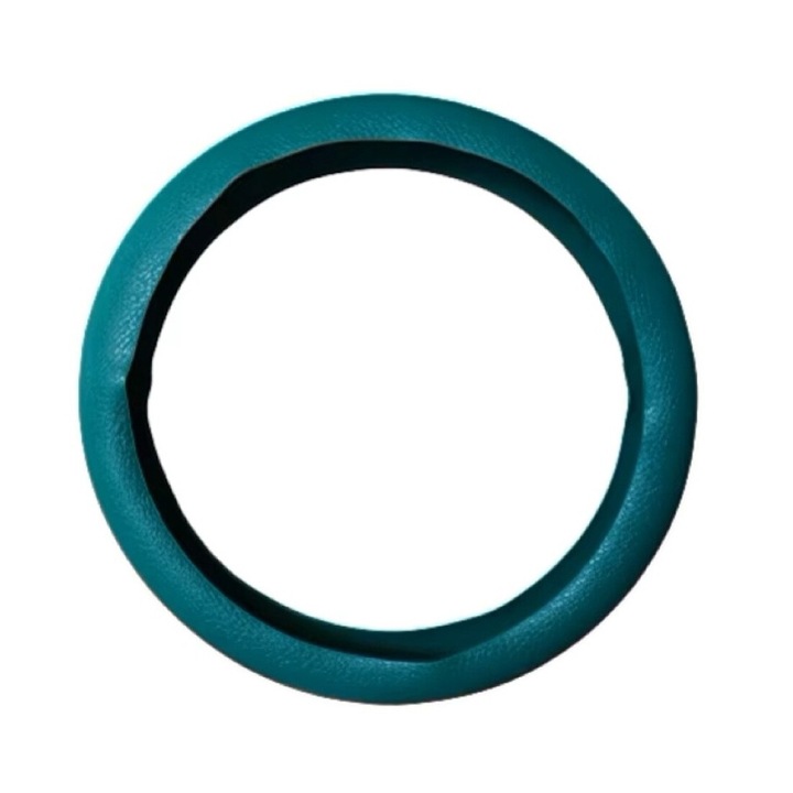Husa Volan Universala din Silicon Aderenta, Anti-alunecare, Colorat, Diametru 33 - 40 cm, Verde, eZMART