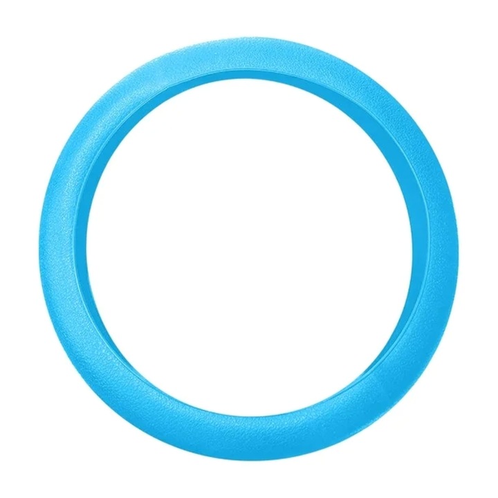 Husa Volan Universala din Silicon Aderenta, Anti-alunecare, Colorat, Diametru 33 - 40 cm, Bleu, eZMART