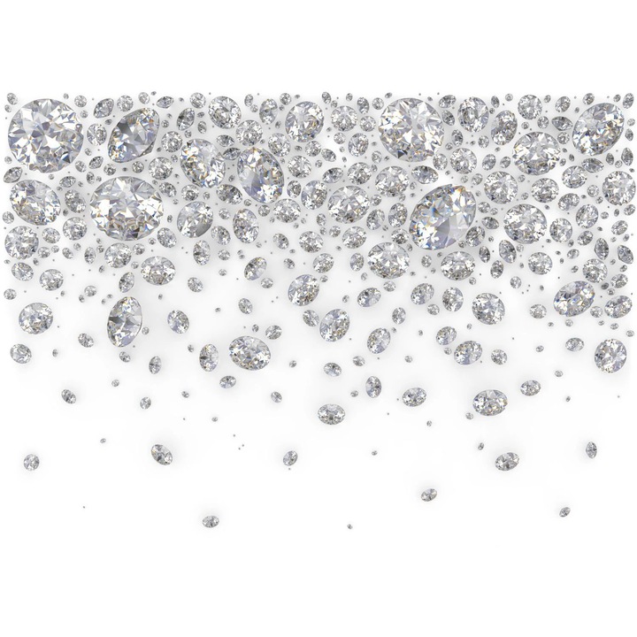 Calorfer Mágneses Rács, Dekoratív Falburkolat, Kristályok, Hűtőburkolat, Matt, 63 x 120 cm, Szürke