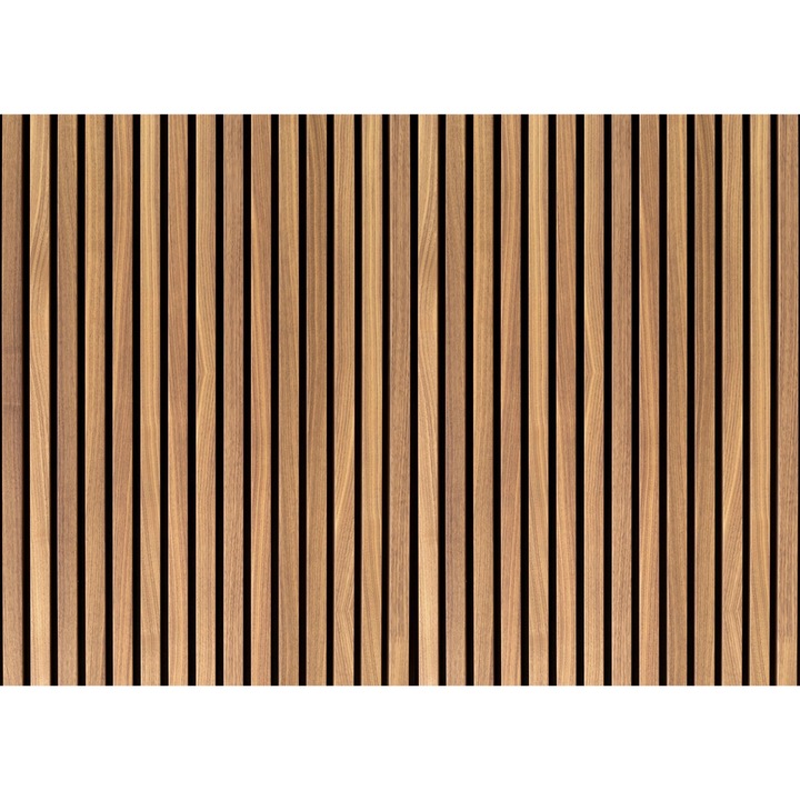 Магнитна решетка Calorfer, Decowalls, Имитация на дървени ламели, Капак за радиатор, Мат, 64 x 120 см, Кафява