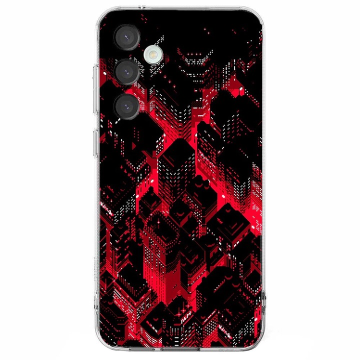 Husa telefon compatibila cu Samsung Galaxy A26, Viceversa, model 8 Bit Pixel City, Silicon, TPU