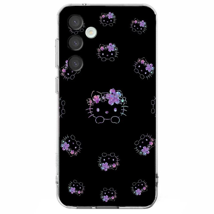 Husa telefon compatibila cu Samsung Galaxy S24 FE, Viceversa, model Around Hello Kitty, Silicon, TPU