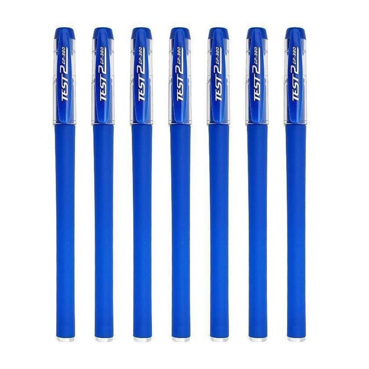 Set 7 pixuri cu gel, Test, 0.5mm, Albastru