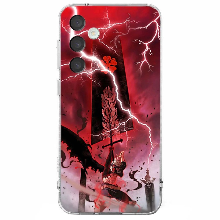 Husa telefon compatibila cu Samsung Galaxy A26, Viceversa, model Asta Sword Black Clover, Silicon, TPU