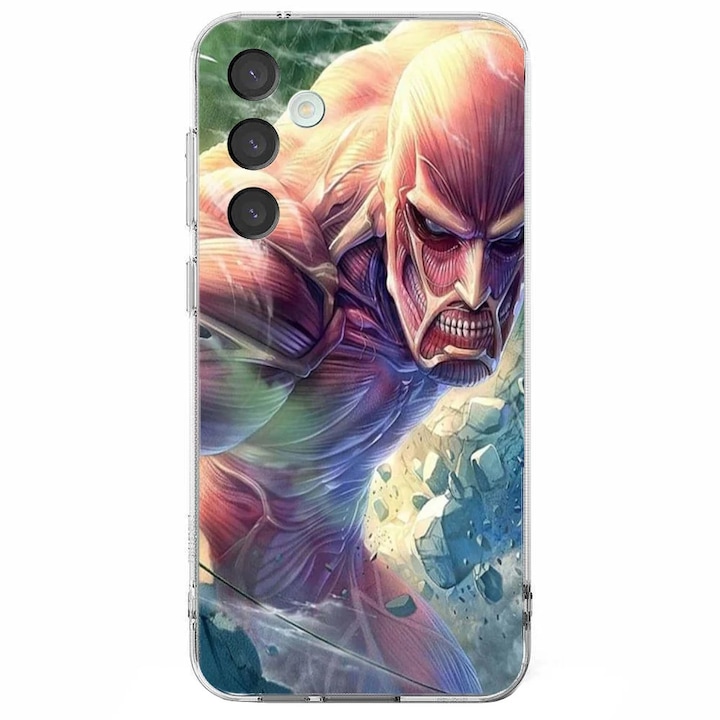 Husa telefon compatibila cu Samsung Galaxy S24 FE, Viceversa, model Attack on titan Colossal Titan, Silicon, TPU