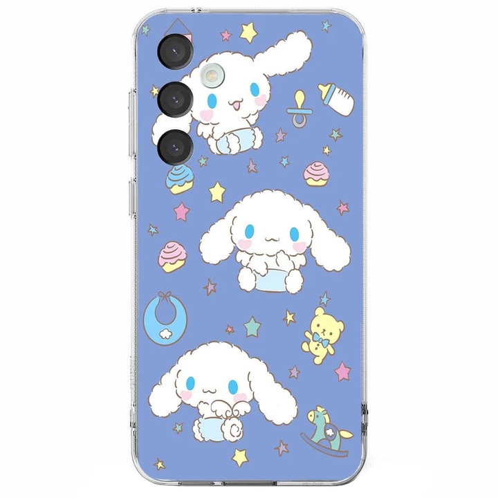 Husa telefon compatibila cu Samsung Galaxy S24 FE, Viceversa, model Baby Cinnamoroll Hell Kitty, Silicon, TPU