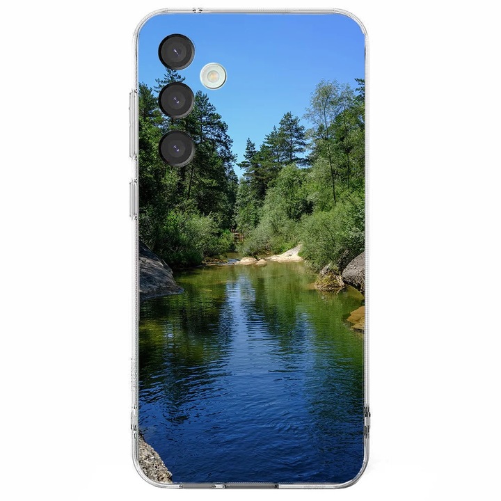 Husa telefon compatibila cu Samsung Galaxy S25 Plus, Viceversa, model Beatiful River, Silicon, TPU
