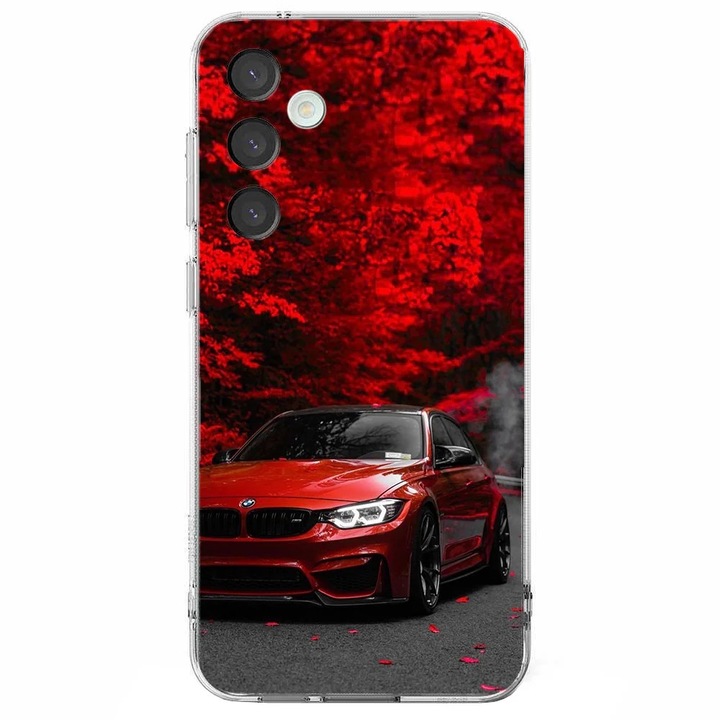 Husa telefon compatibila cu Samsung Galaxy S25 Ultra, Viceversa, model BMW M4 Cherry Red, Silicon, TPU