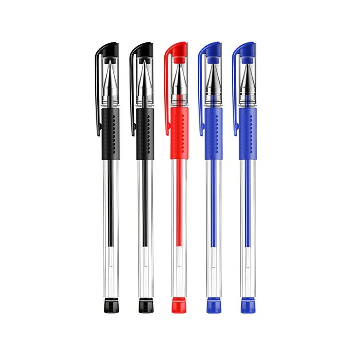 5 db-os zselés toll készlet, 0,5mm, Multicolor