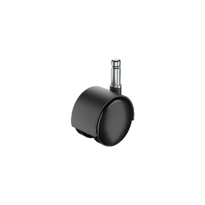 Roata pivotanta cu ax, Ø 40 mm, max 25 kg, neagra