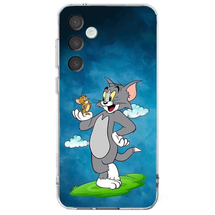 Husa telefon compatibila cu Samsung Galaxy A26, Viceversa, model Cloudy Tom and Jerry, Silicon, TPU