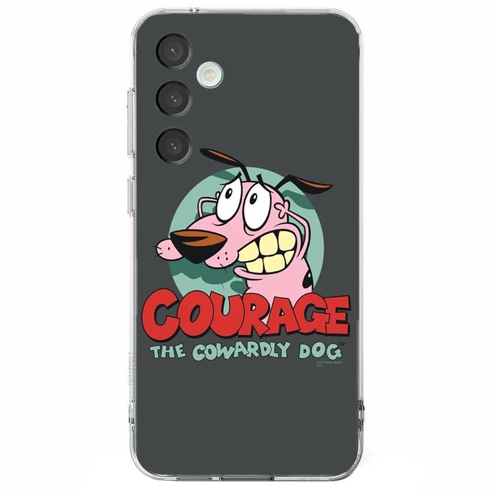 Husa telefon compatibila cu Samsung Galaxy A26, Viceversa, model Courage the Cowardly Dog Logo, Silicon, TPU