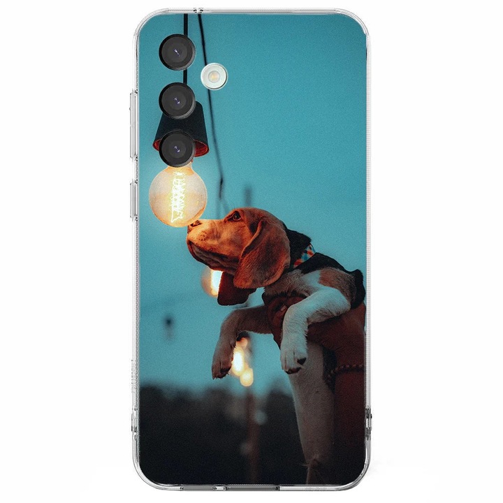Husa telefon compatibila cu Samsung Galaxy A36, Viceversa, model Curious dog, Silicon, TPU