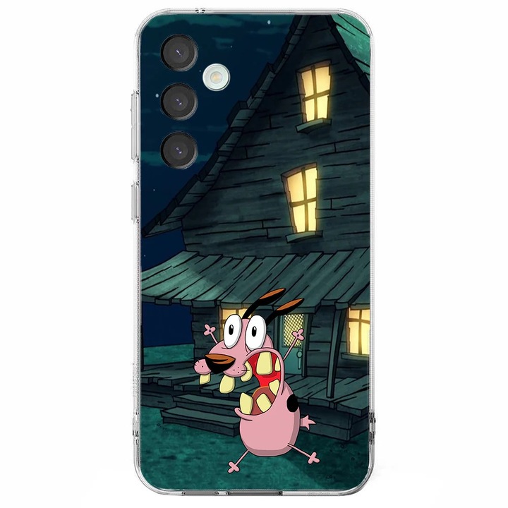 Husa telefon compatibila cu Samsung Galaxy A26, Viceversa, model Courage the cowardly dog night run, Silicon, TPU