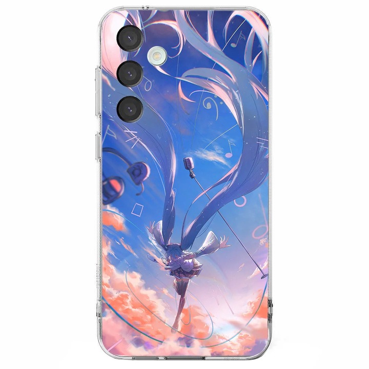 Husa telefon compatibila cu Samsung Galaxy A26, Viceversa, model Dancing at sunset Hatsune Miku, Silicon, TPU