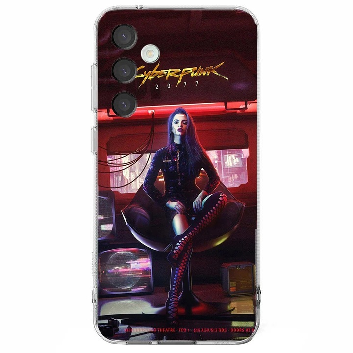 Husa telefon compatibila cu Samsung Galaxy A26, Viceversa, model Cyborg Girl Cyberpunk, Silicon, TPU